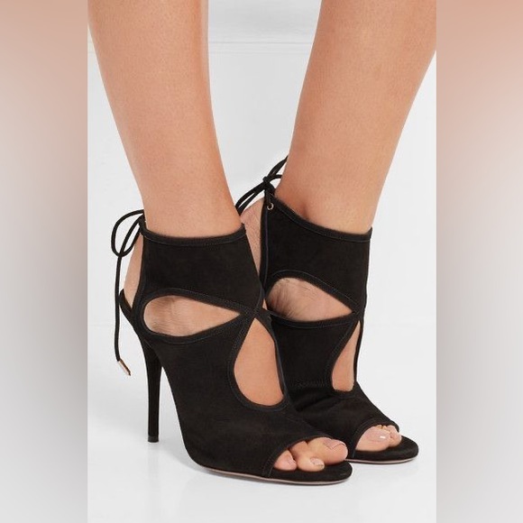 Aquazzura Sexy Thing Cutout Booties - Picture 4 of 6